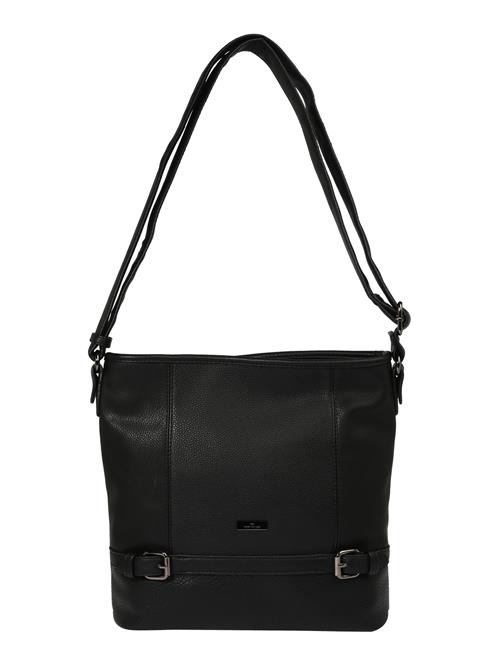 TOM TAILOR Skuldertaske 'Juna'  sort