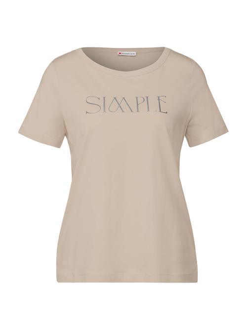 STREET ONE Shirts 'SIMPLE'  beige / sølv