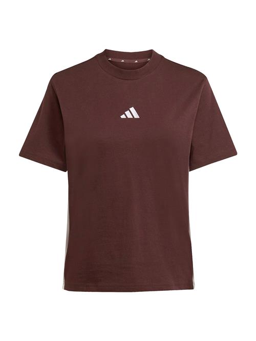 ADIDAS SPORTSWEAR Funktionsbluse  brun / hvid
