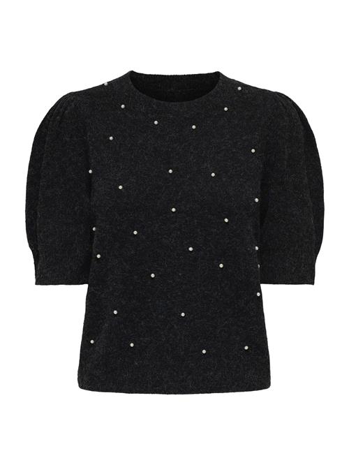 ONLY Pullover 'ONLPEARLY'  sort-meleret / perlehvid