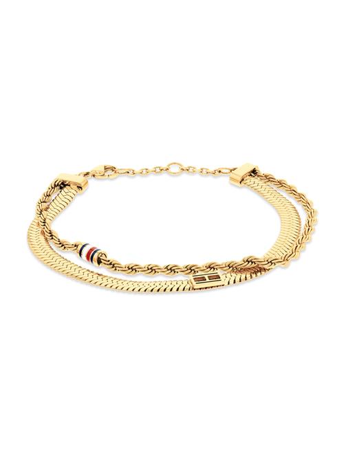 TOMMY HILFIGER Armbånd  navy / guld / rød