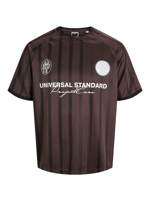 JACK & JONES T-shirt Cover Retro Football Seal Brown