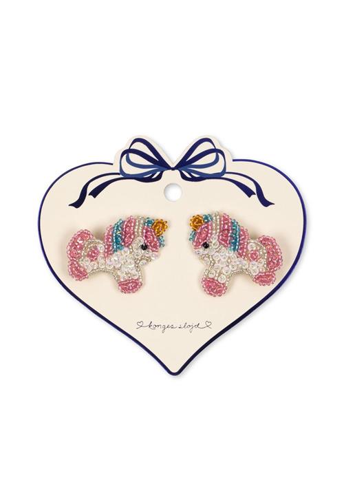 Konges Sløjd Unicorn 2-pak Hårspænder Med Perler Unicorn  Unicorn One Size  Lyserød  One Size 3 Y+ kvinde