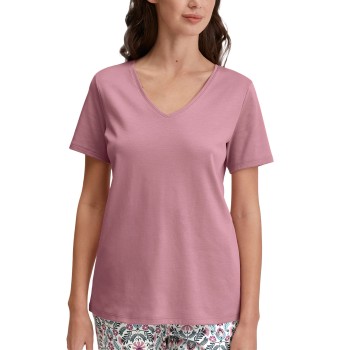 Calida Favourites Sleep Shirt Short-Sleeve Lyseviolet bomuld Large Dame