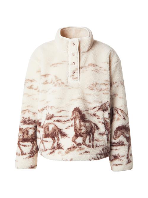 LEVI'S ® Pullover 'Kasey Sherpa Pullover'  lysebeige / brun