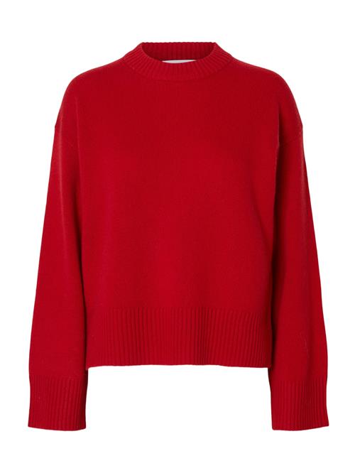 SELECTED Pullover 'SLFCILLE'  mørkerød