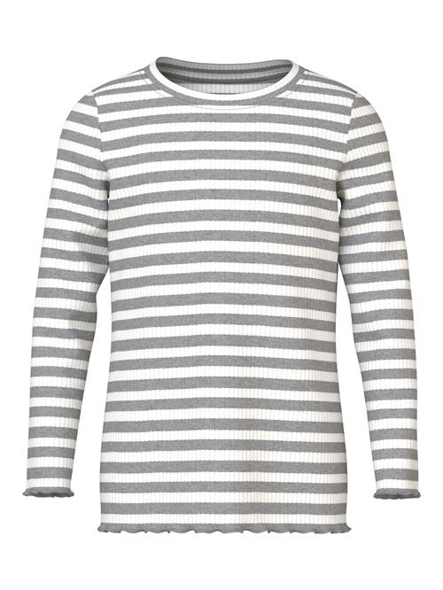 NAME IT Langærmet Bluse Vemma Grey Melange Cloud Dancer