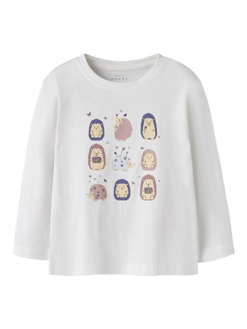 NAME IT Langærmet Bluse Veen Bright White Hedgehogs