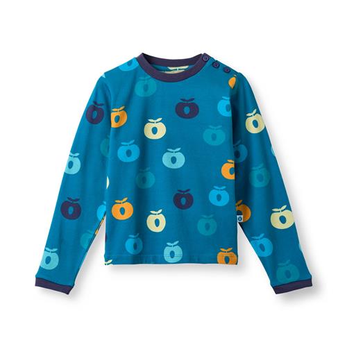 Småfolk Umalin With Apples Langærmet T-shirt Solid Blue  Solid blue-2-3 Y  Blå  2-3 år  mand