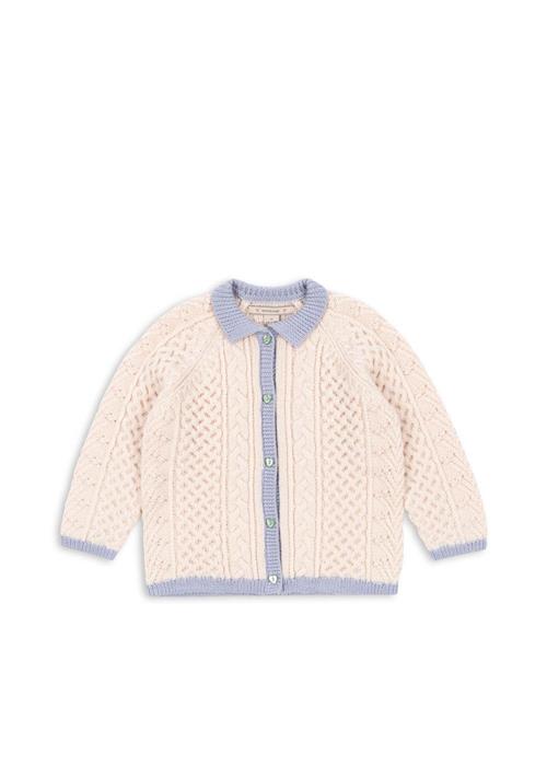 Konges Sløjd Emma Cardigan I Merinould Off White  Off White 18 months  Hvid  18 måneder  kvinde