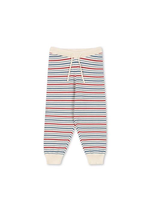 Konges Sløjd GOTS Manis Strikkede Bukser Antique Stripe  Antique Stripe 4 Y  Blå  4 år  mand