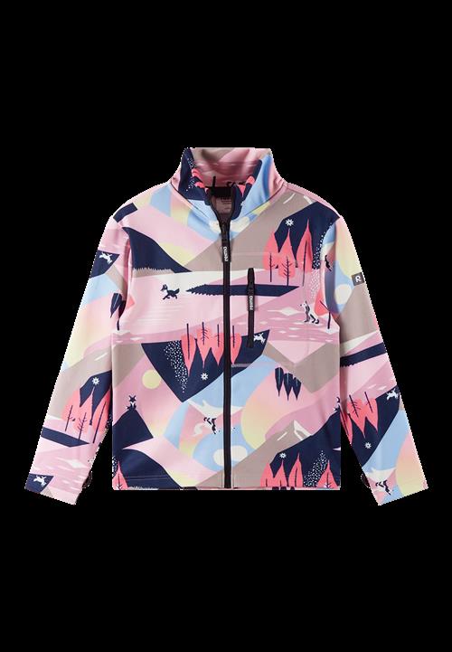Reima Lisisti Blød Jersey-sweater Med Fuld Lynlås Grey Pink  104cm    104 cm  kvinde