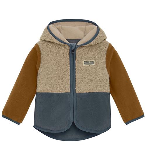 Color Kids Fleecejakke - Baby Teddy - Stormy Weather