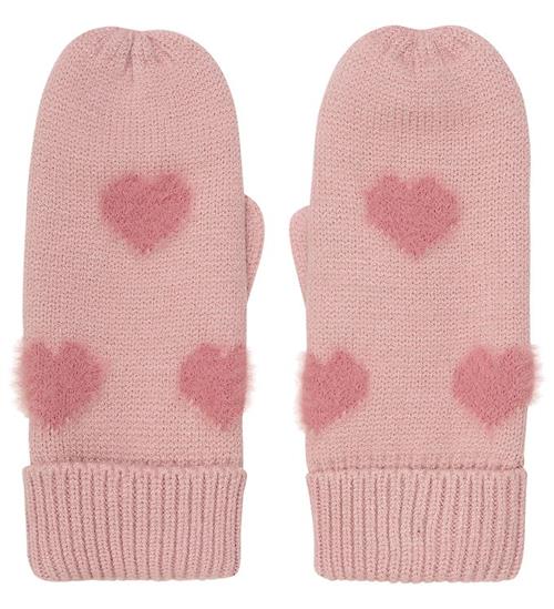 Minymo Luffer - Strik - Misty Rose m. Hjerter