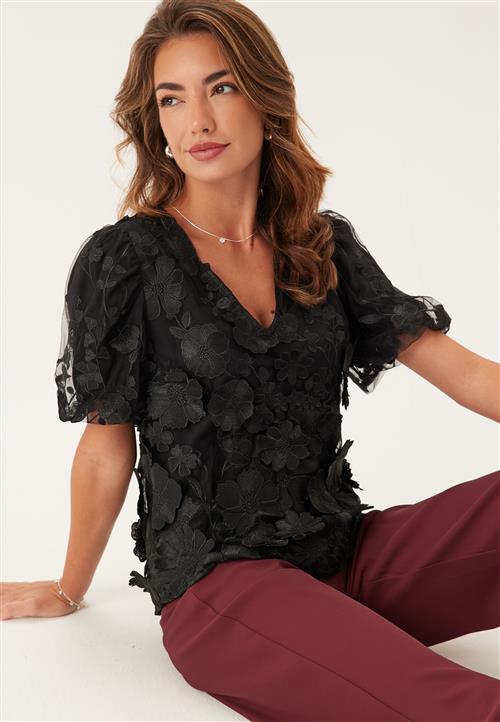 YAS Yasflowering Ss V-neck Top