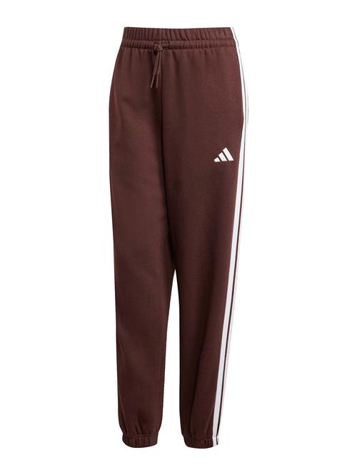 ADIDAS SPORTSWEAR Sportsbukser 'Essentials'  mørkebrun / hvid