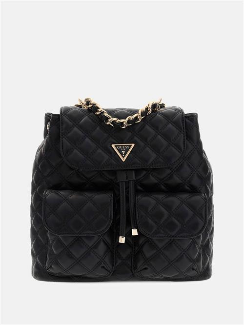 GUESS Rygsæk 'GIULLY II FLAP BACKPACK'  sort
