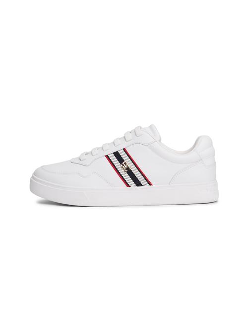 TOMMY HILFIGER Sneaker low  rød / sort / hvid
