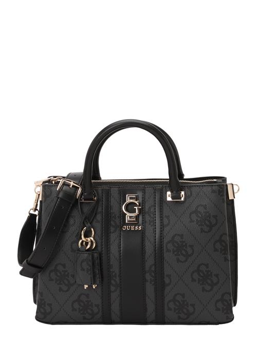 GUESS Håndtaske 'ERENIA GIRLFRIEND SATCHEL'  mørkegrå / sort