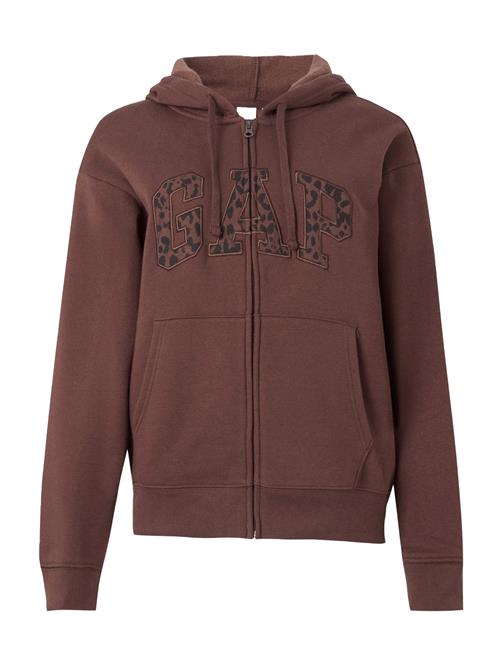 GAP Sweatjakke 'Heritage'  brun / sort