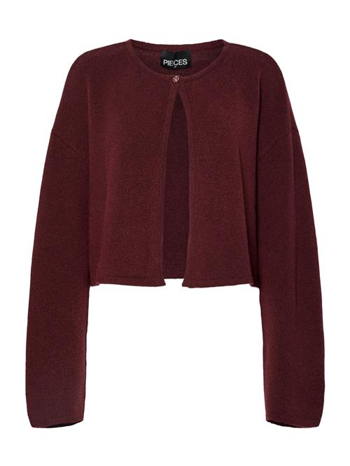 PIECES Cardigan 'PCMARCELLO'  vinrød