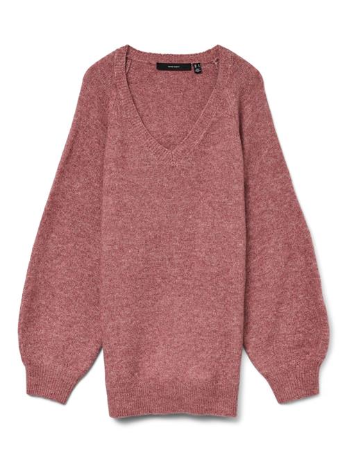 VERO MODA Pullover 'VMLEAF'  kastaniebrun
