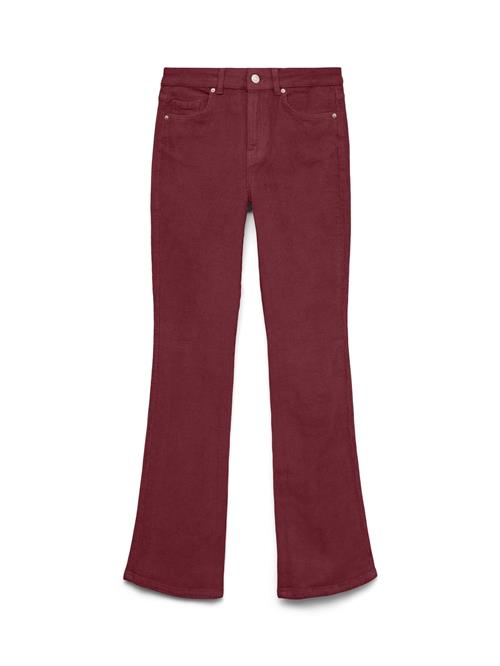 VERO MODA Jeans 'VMFLASH'  mørkerød