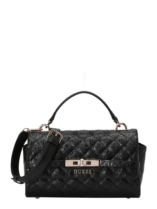 GUESS Håndtaske 'IDRA TOP HANDLE FLAP'  guld / sort