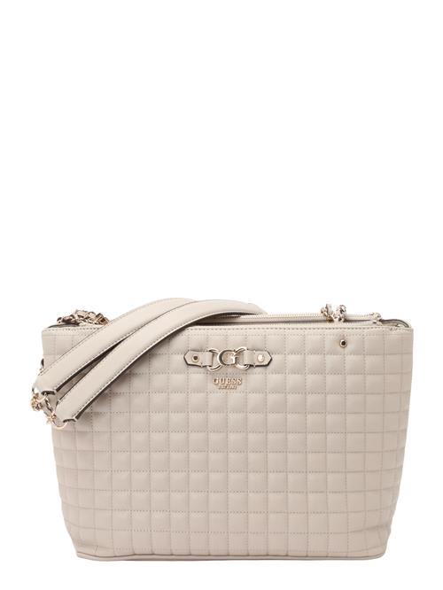 GUESS Skuldertaske 'NADIRA STATUS TOTE'  taupe