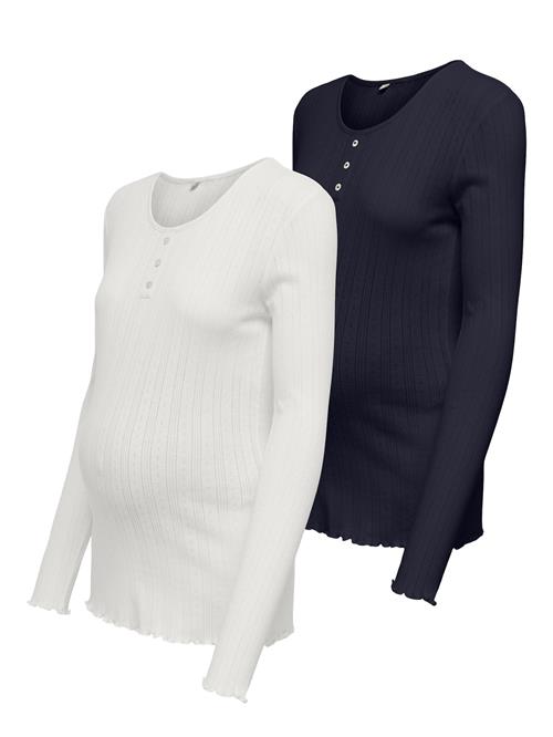 Only Maternity Shirts 'OLMVISTA'  navy / hvid