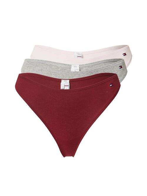 Se Tommy Hilfiger Underwear String  lysegrå / pudder / mørkerød ved About You