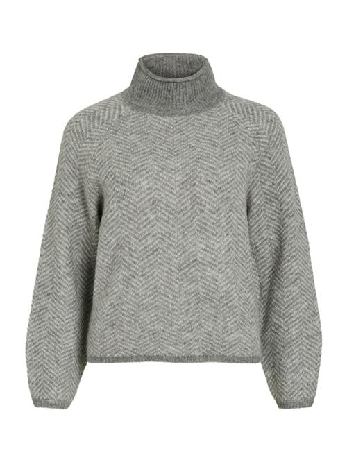 VILA Pullover 'VILory'  lysebeige / grå-meleret