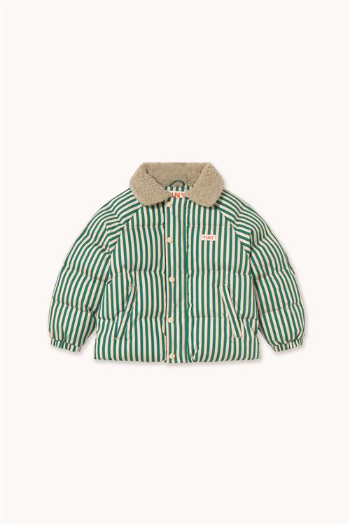 Tinycottons Vatteret Jakke Dark Green  Dark Green-4 Y  Grøn  4 år  Unisex