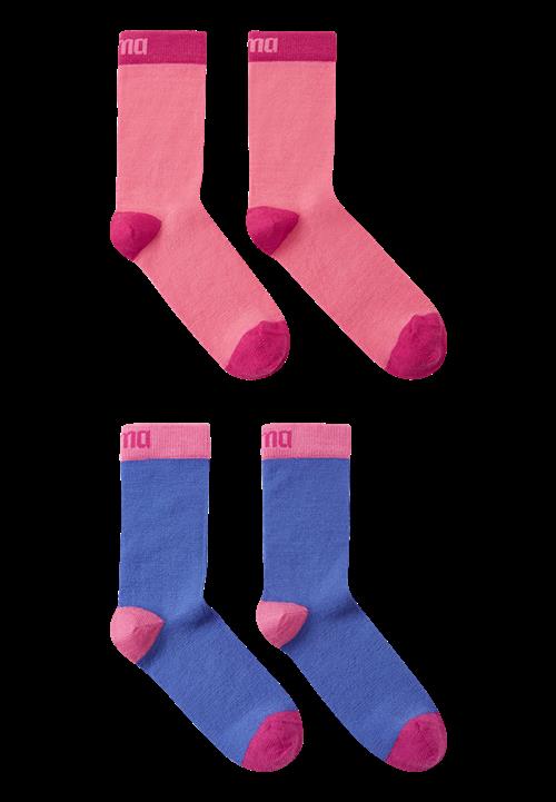 Reima Parit To Pakker Uldsokker Pink Soft Coral  Soft Coral-34-37 EU  Lyserød  34-37 EU  kvinde