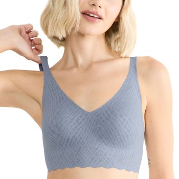 Sloggi BH ZERO Feel Bliss Bralette Blå/Grå X-Large Dame