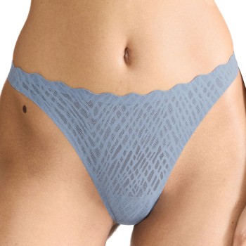 Sloggi Trusser ZERO Feel Bliss String Brief Blå/Grå X-Large Dame