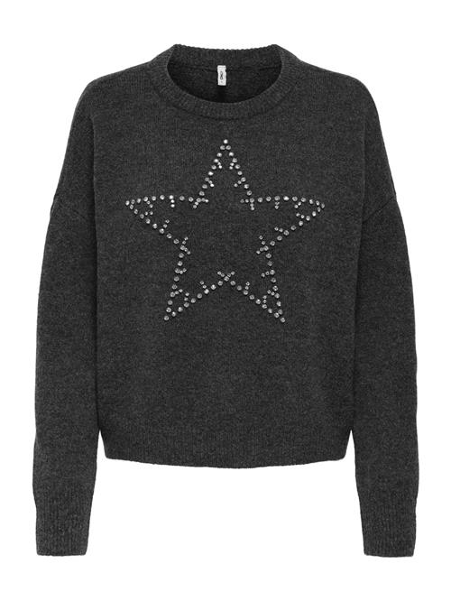 ONLY Pullover 'ONLRENATA'  mørkegrå / sølv