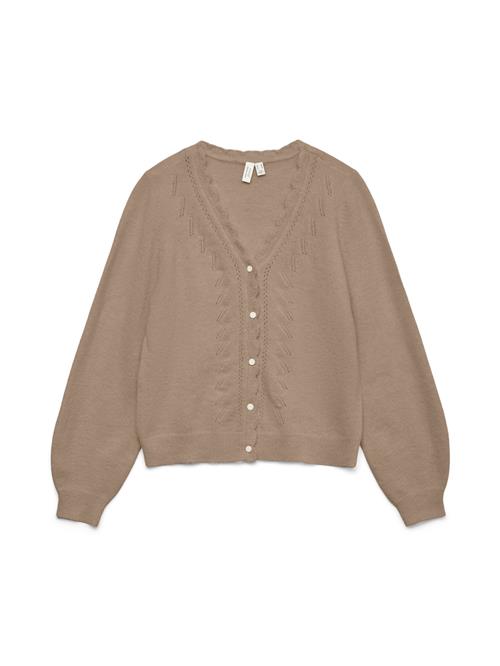 VERO MODA Cardigan 'VMLYA'  mørkebeige