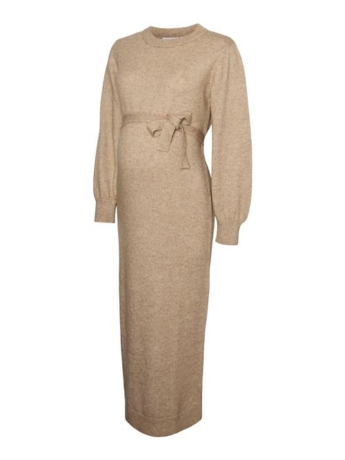 MAMALICIOUS Strikkjole 'MLNEWANNE'  beige