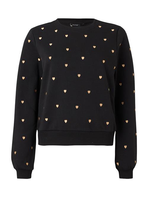 ONLY Sweatshirt 'ONLAtika'  gylden gul / sort