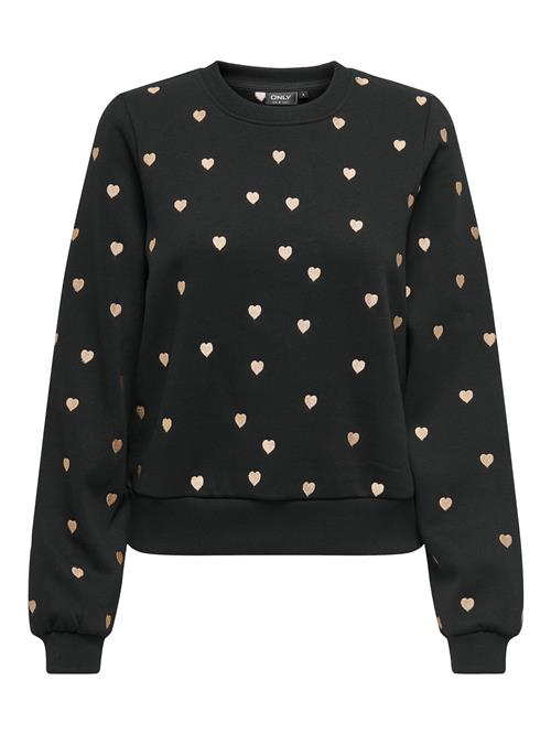ONLY Sweatshirt 'ONLAtika'  lyserød / sort