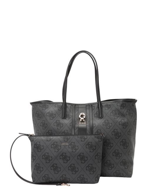 GUESS Håndtaske 'ERENIA LARGE 2 IN 1 TOTE'  mørkegrå / sort