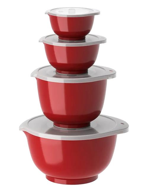 Mixing Bowl Set 8 Parts New Margrethe Rosti Red