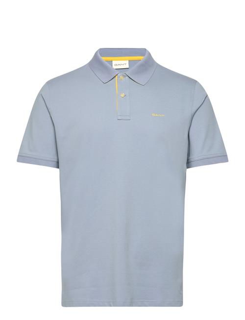 Reg Contrast Pique Ss Polo GANT Blue
