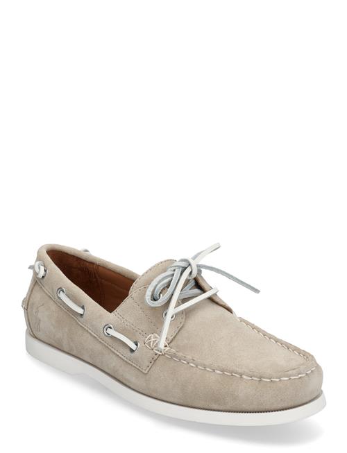 Merton Suede Boat Shoe Polo Ralph Lauren Cream