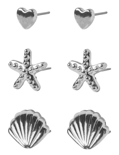 Nlfsea 3P Small Earrings LMTD Silver