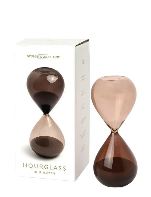 Timeglas 15 Min Røgkvarts DesignWorks Inc Brown