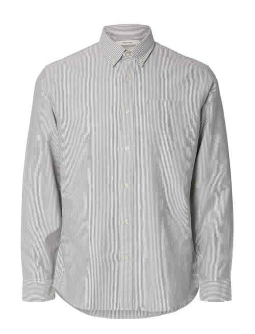 Slhregrick-Ox Shirt Ls Noos Selected Beige