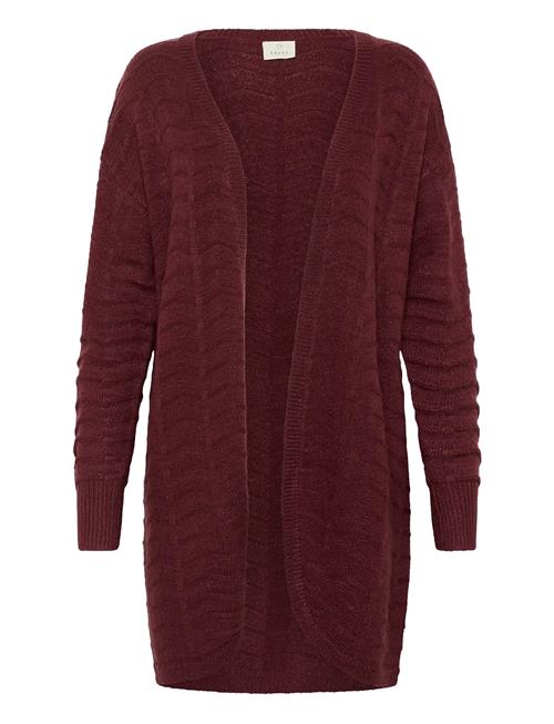 Kaemria Knit Cardigan Kaffe Burgundy