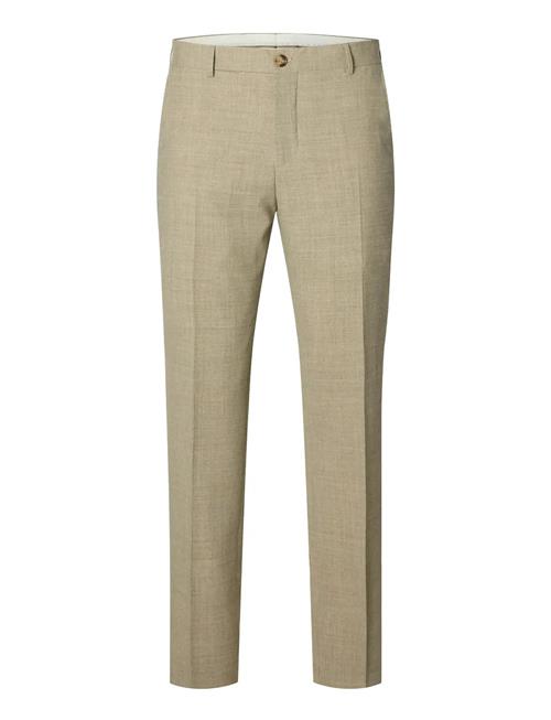 Slhslim-Oasis Linen Trs Noos Selected Beige